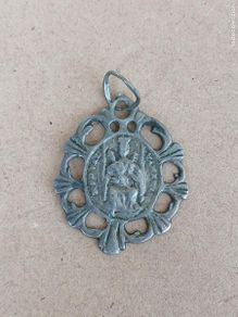 Antiques: MEDALLA DE PLATA VIRGEN DE VALVANERA. LA RIOJA. SIGLO XVIII